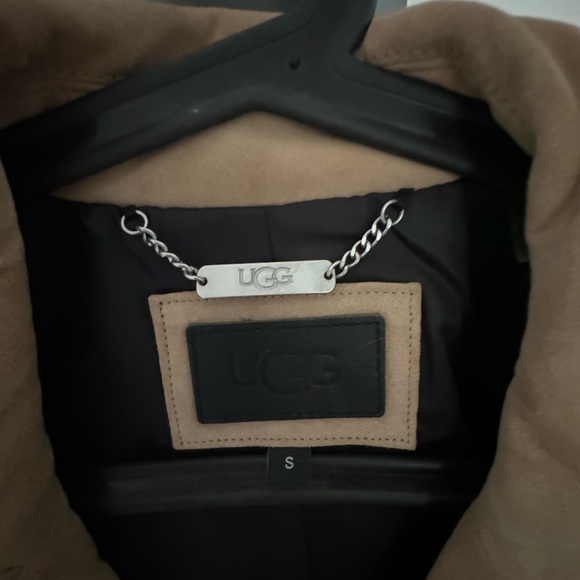 UGG Suede Leather Moto Jacket . Worn maybe 1-2 times. In excellent condition. - Picture 6 of 7